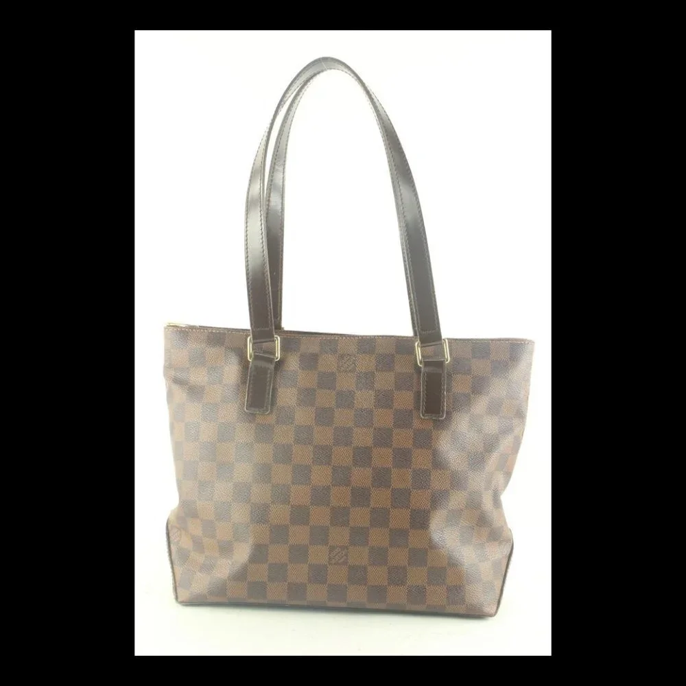 Louis Vuitton SPECIAL ORDER Damier Ebene Cabas Piano Zip Top Shoulder 2LV830K